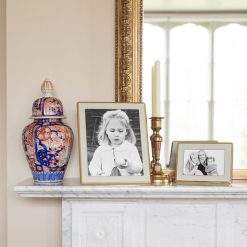 Addison Ross Ltd Wide, Curved Enamel Frame Chiffon & Gold