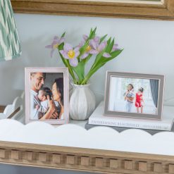 Addison Ross Ltd Blush Pink Enamel & Rose Gold Frame