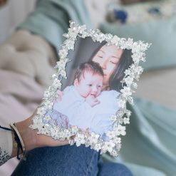 Addison Ross Ltd Silver & White Flower Frame Frames