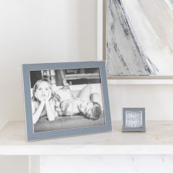 Addison Ross Ltd Grey Shagreen Square Silent Alarm Clock Clocks