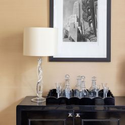 Addison Ross Ltd Homeware LARGE, BLACK SCALLOPED EDGE TRAY