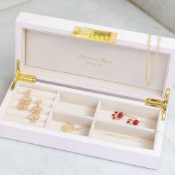 Addison Ross Ltd White Lacquer Box With Gold Boxes