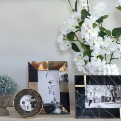 Addison Ross Ltd Black Horn Round Photo Frame Frames