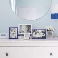 Addison Ross Ltd Silver Trim, Royal Blue Enamel Picture Frame