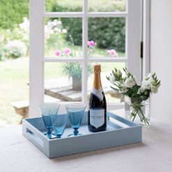 Addison Ross Ltd Homeware Pale Denim Blue Medium Serving Tray