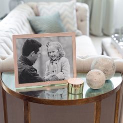 Addison Ross Ltd Frames Gold Trim Pastel Pink Enamel Picture Frame