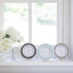 Addison Ross Ltd Taupe & Silver Silent Alarm Clock Clocks