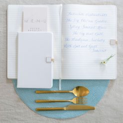 Addison Ross Ltd White & Gold A6 Notebook