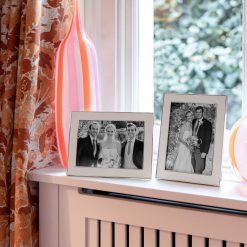 Addison Ross Ltd White Snake & Silver Frame