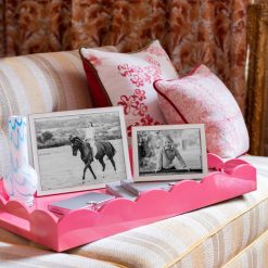 Addison Ross Ltd Frames Silver Trim, White Enamel Picture Frame