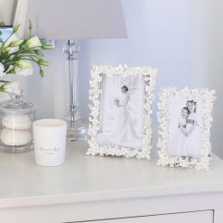 Addison Ross Ltd Silver & White Flower Frame Frames