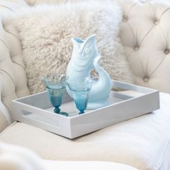 Addison Ross Ltd Chiffon Grey Medium Lacquered Serving Tray