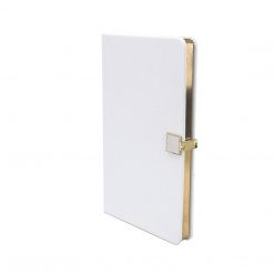 Addison Ross Ltd White & Gold A5 Notebook