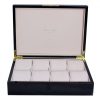 Addison Ross Ltd BLACK WATCH BOX: Gold Trim Boxes