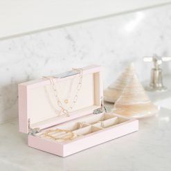 Addison Ross Ltd Pink Lacquer Box With Silver Boxes