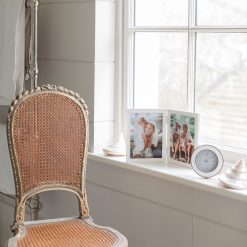 Addison Ross Ltd White Enamel & Silver Double Frame Frames