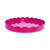 Addison Ross Ltd Fuschia Round Medium Lacquered Scallop Tray