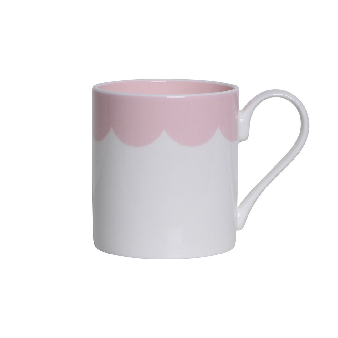 Addison Ross Ltd Pink Scallop Fine China Mug Tableware