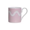Addison Ross Ltd Pink Squiggle Fine China Mug