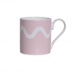 Addison Ross Ltd Pink Squiggle Fine China Mug