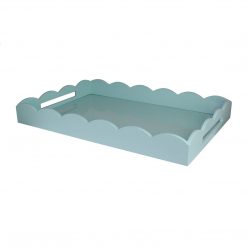 Addison Ross Ltd LARGE EAU DE NIL SCALLOPED EDGE TRAY