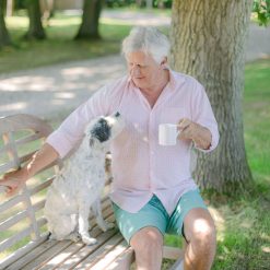 Addison Ross Ltd Pink Stripe Fine China Mug