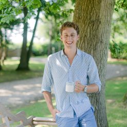 Addison Ross Ltd Denim Scallop Fine China Mug Tableware