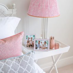 Addison Ross Ltd Wide Enamel Picture Frame: Pink & Silver Frames