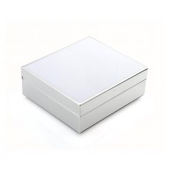 Addison Ross Ltd Boxes White & Silver Box