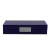 Addison Ross Ltd Navy Lacquer Box With Silver Boxes