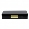 Addison Ross Ltd Black Lacquer Box With Gold Boxes