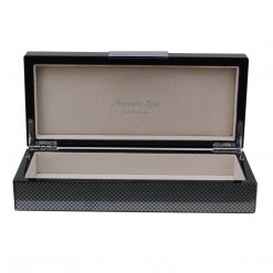 Addison Ross Ltd Carbon Fibre Lacquer Box With Silver