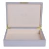 Addison Ross Ltd Boxes CHIFFON STORAGE BOX: Gold Trim