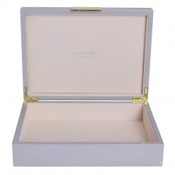 Addison Ross Ltd Boxes CHIFFON STORAGE BOX: Gold Trim