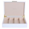 Addison Ross Ltd Boxes WHITE GLASSES BOX: Gold Trim