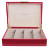 Addison Ross Ltd PINK SHAGREEN GLASSES BOX: Gold Trim