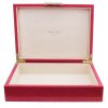 Addison Ross Ltd PINK SHAGREEN STORAGE BOX: Gold Trim Boxes