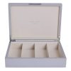 Addison Ross Ltd CHIFFON GRAY GLASSES BOX: Silver Trim Boxes
