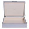 Addison Ross Ltd CHIFFON STORAGE BOX: Silver Trim Boxes