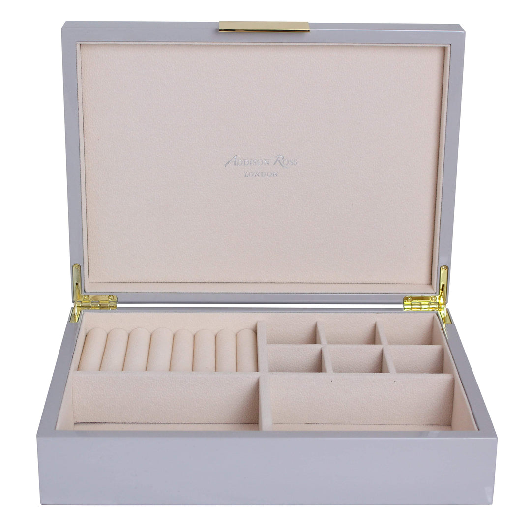 Addison Ross Ltd CHIFFON JEWELRY BOX: Gold Trim Boxes