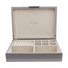 Addison Ross Ltd CHIFFON JEWELRY BOX: Silver Trim