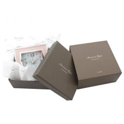 Addison Ross Ltd Chiffon & Silver Square Silent Alarm Clock Clocks