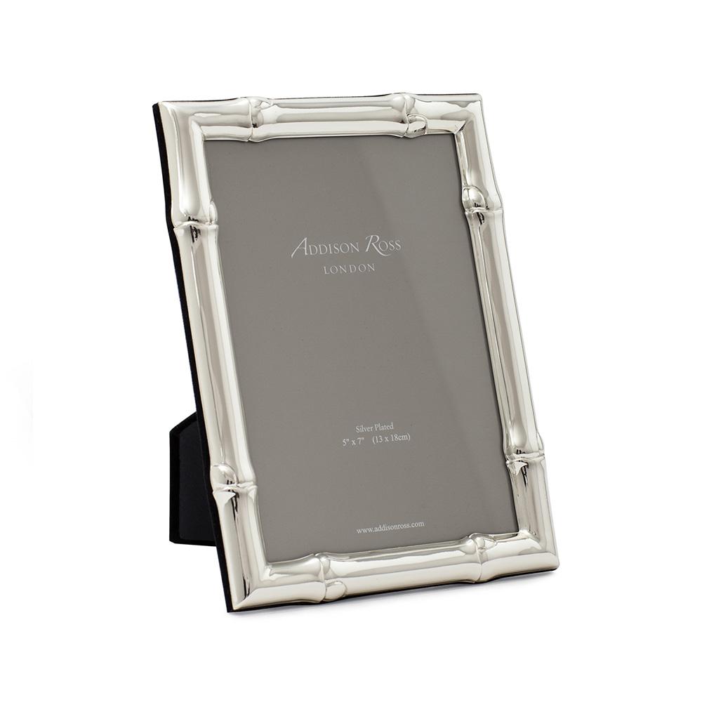 Addison Ross Ltd Frames Wide Bamboo Silver Plated Photo Frame