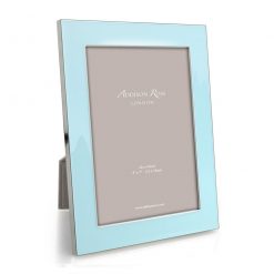 Addison Ross Ltd Ice Blue Enamel & Silver Wide Frame Frames