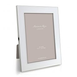 Addison Ross Ltd Wide Enamel Picture Frame: White & Silver Frames