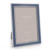 Addison Ross Ltd Silver Trim, Denim Blue Enamel Picture Frame