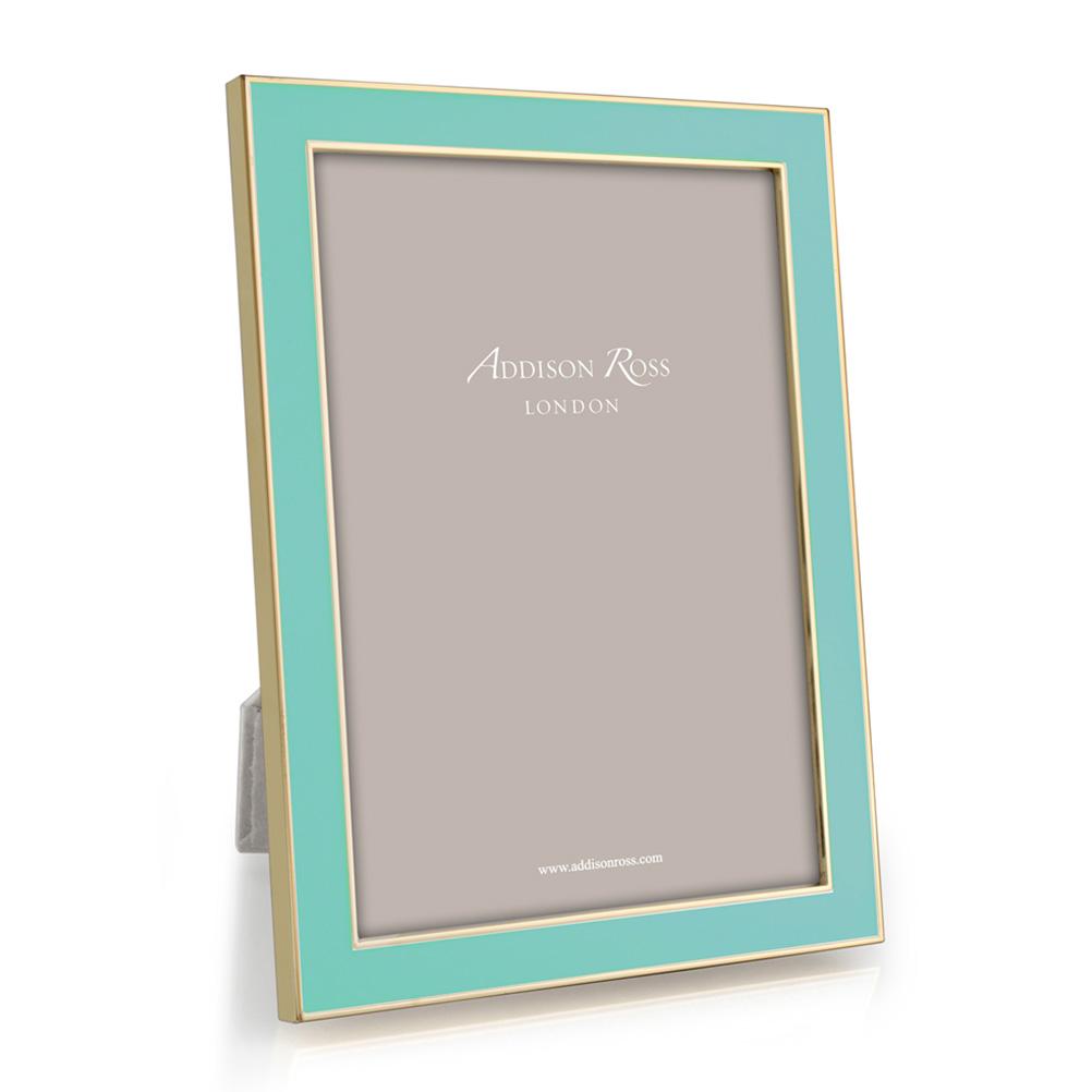 Addison Ross Ltd Gold Trim Turquoise Enamel Picture Frame