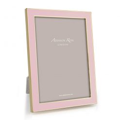 Addison Ross Ltd Frames Gold Trim Pastel Pink Enamel Picture Frame