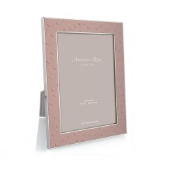 Addison Ross Ltd Blush Ostrich & Silver Frame Frames