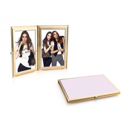 Addison Ross Ltd Frames Pastel Pink & Gold Travel Frame
